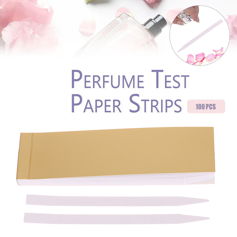 Perfume Fragrance Tester - 100pcs Tester Strips Fragrance Disposable White