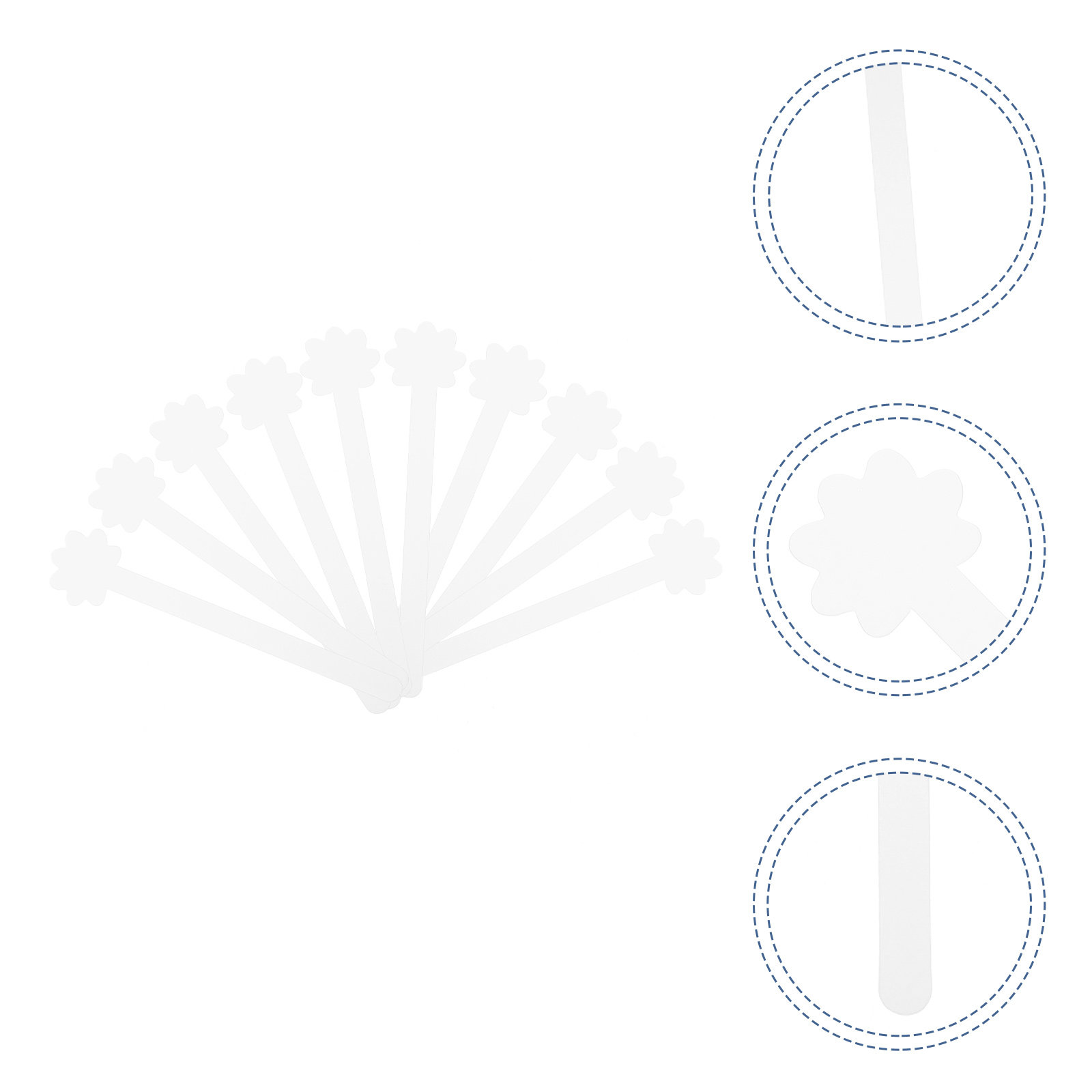 Perfume Fragrance Tester - 100Pcs Perfume Testing Strips Flower Shaped