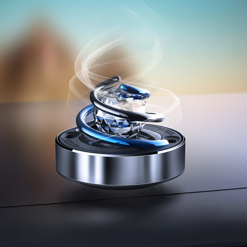 Fragrance Perfume Car - Car Air Freshener Creative Solar Rotation