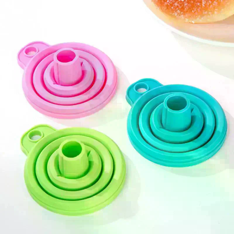 Perfume Fragrance Kit - 10-Piece Silicone Collapsible Funnel Set, Food-Grade