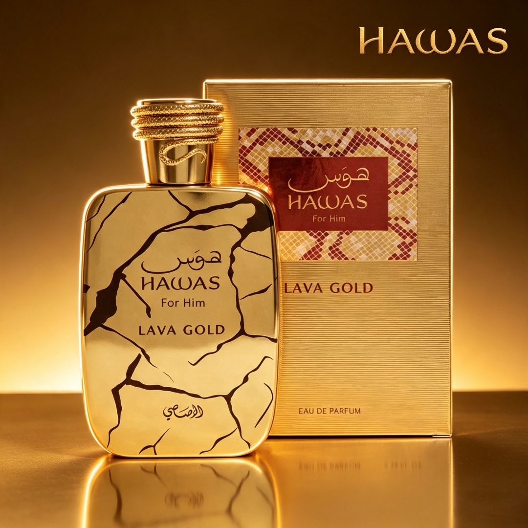 Hawas Lava Gold by Rasasi 100m - Perfume Fragrance For Men ulasan dan harga