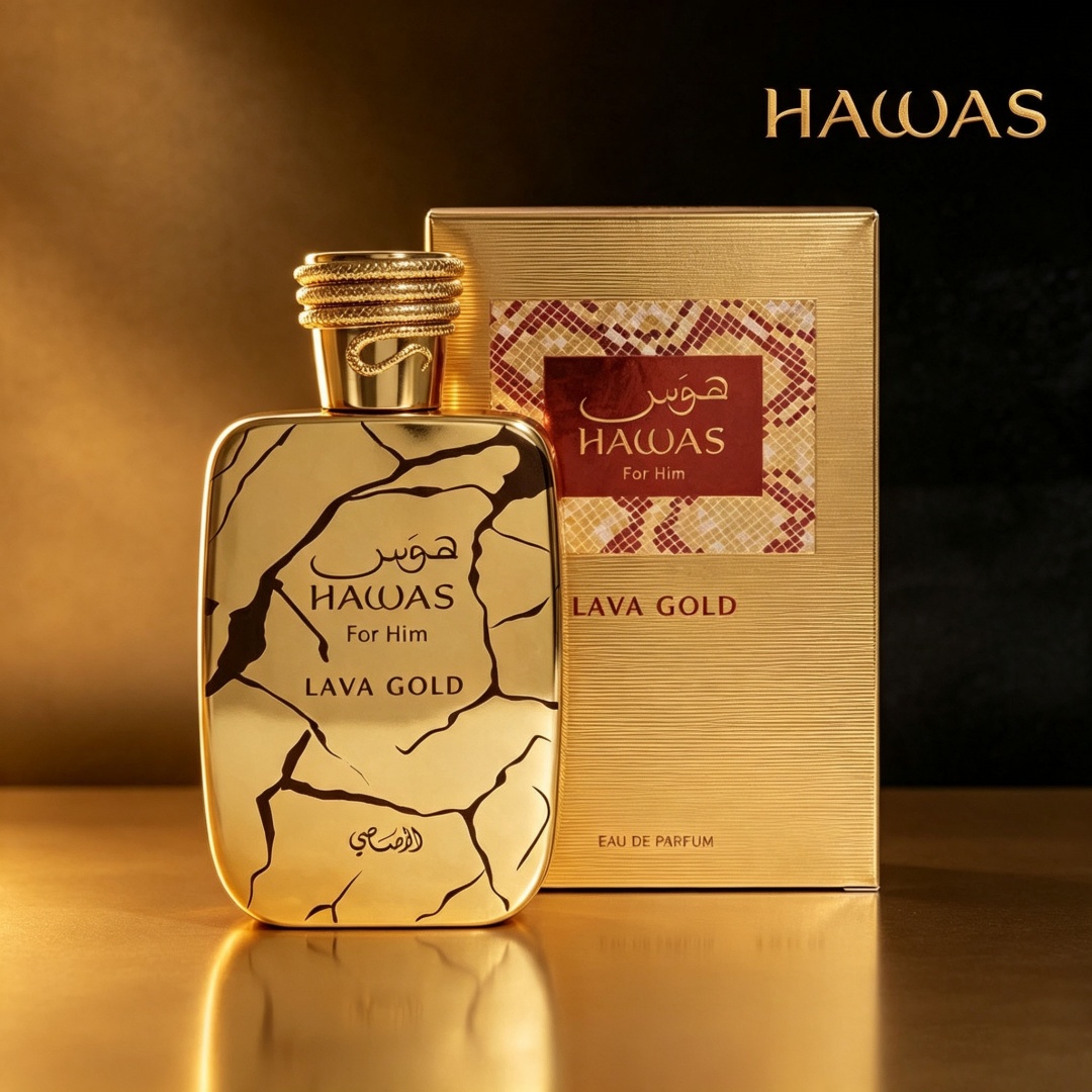Hawas Lava Gold by Rasasi 100m - Perfume Fragrance For Men ulasan dan harga
