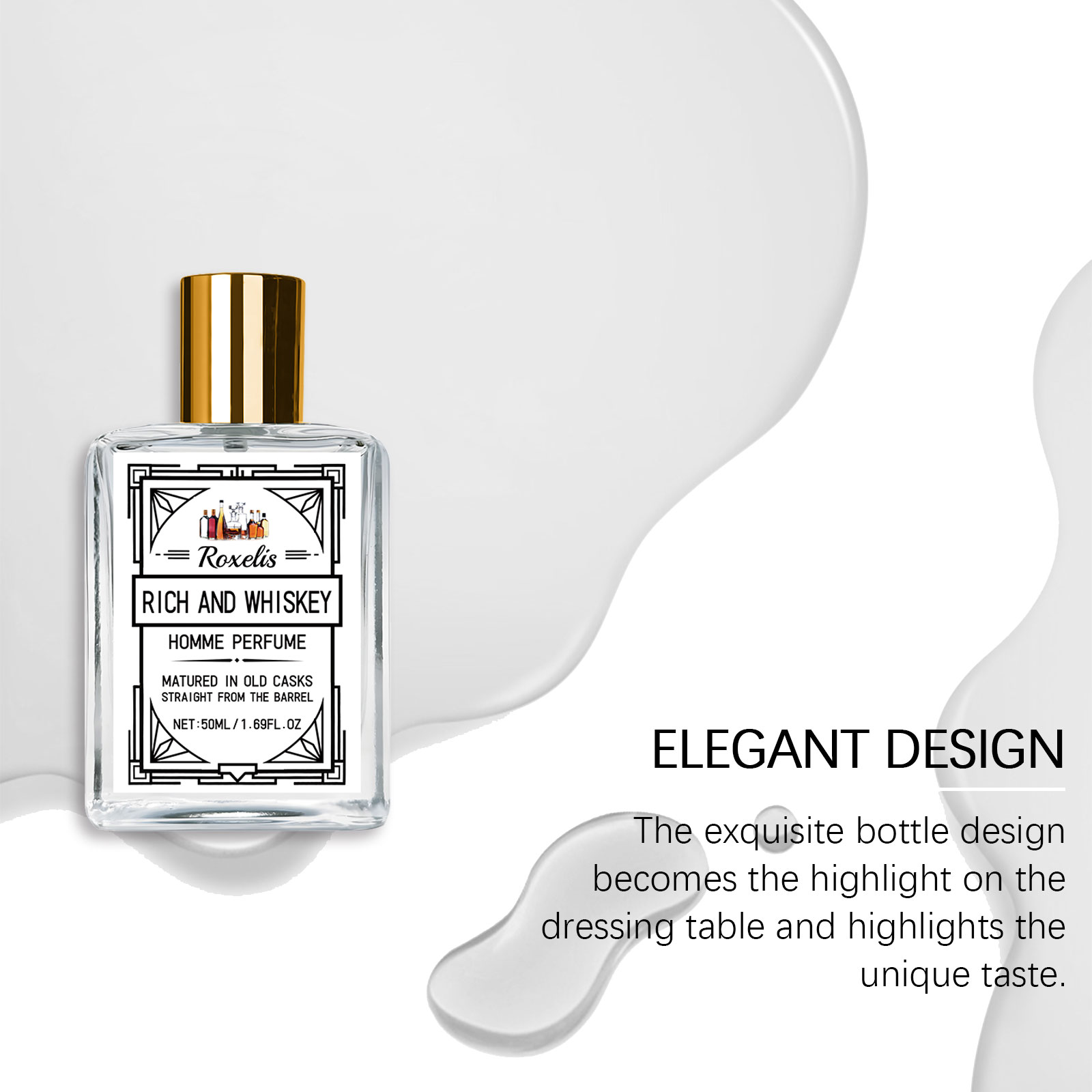 Roxelis 50ml Charm Whisky Men' - Perfume Fragrance For Men ulasan dan harga